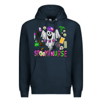 Navy spooky nurse Premium Hoodie - AdoDesignShop