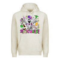 Oatmeal Heather spooky nurse Premium Hoodie - AdoDesignShop