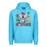 Ocean Blue spooky nurse Premium Hoodie - AdoDesignShop