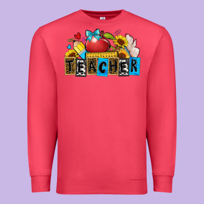 Teacher Premium Sweatshirt Designed By Zillion Design Studio