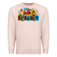 Pale Pink teacher Premium Sweatshirt - Zillion Design Studio