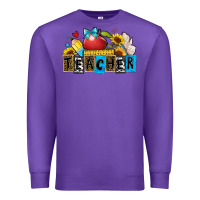 Purple teacher Premium Sweatshirt - Zillion Design Studio