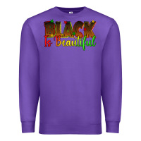 Purple black is beautiful juneteenth Premium Sweatshirt - texasbilliewilder