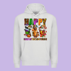 Happy Hallothanksmas Premium Hoodie Designed By Adodesignshop