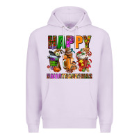 Lilac happy hallothanksmas Premium Hoodie - AdoDesignShop