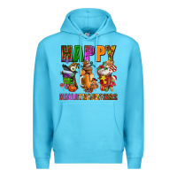 Ocean Blue happy hallothanksmas Premium Hoodie - AdoDesignShop