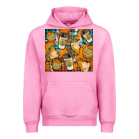 Fuchsia Pink autumun distressed tumbler Urban Hoodie - BundleAndBundleShop