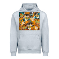 Heather Grey autumun distressed tumbler Urban Hoodie - BundleAndBundleShop