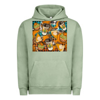 Pigment Oil Green autumun distressed tumbler Urban Hoodie - BundleAndBundleShop