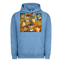 Pigment Pebble Blue autumun distressed tumbler Urban Hoodie - BundleAndBundleShop