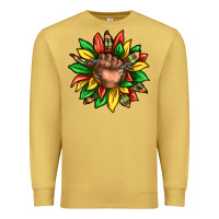Antique Gold black history sunflower Premium Sweatshirt - texasbilliewilder