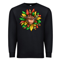 Black black history sunflower Premium Sweatshirt - texasbilliewilder