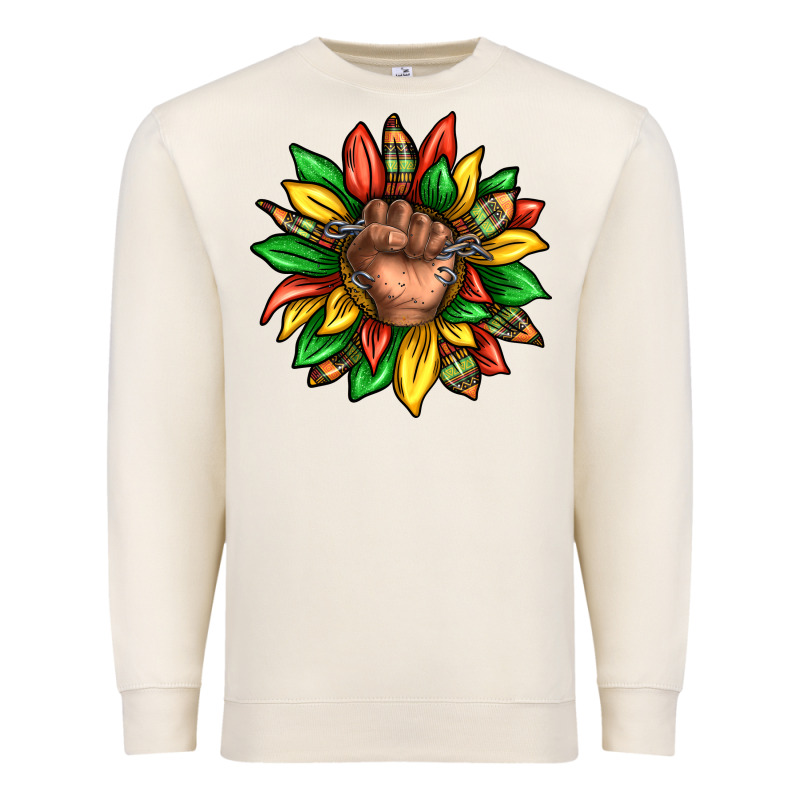 Black History Sunflower Premium Sweatshirt by texasbilliewilder | Teevron