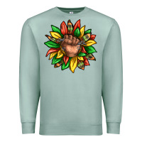 Seafoam black history sunflower Premium Sweatshirt - texasbilliewilder