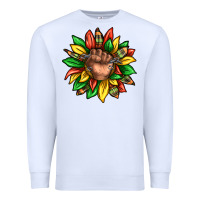 White black history sunflower Premium Sweatshirt - texasbilliewilder