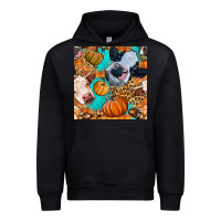 Black autumn cows seamless pattern Urban Hoodie - BundleAndBundleShop