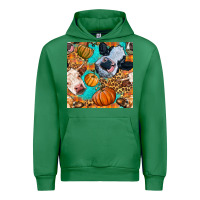 Emerald autumn cows seamless pattern Urban Hoodie - BundleAndBundleShop