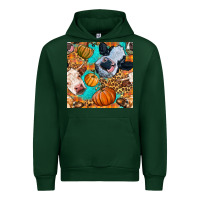 Forest Green autumn cows seamless pattern Urban Hoodie - BundleAndBundleShop