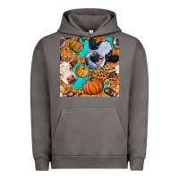 Pigment Tornado autumn cows seamless pattern Urban Hoodie - BundleAndBundleShop