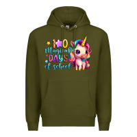 Army Green 100 magical days of school Premium Hoodie - Artiststas