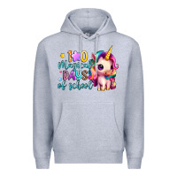 Heather Grey 100 magical days of school Premium Hoodie - Artiststas