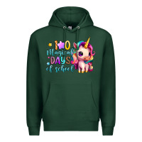 Sports Green 100 magical days of school Premium Hoodie - Artiststas