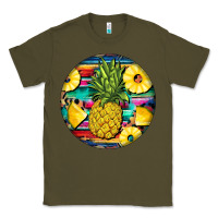 Army Green pineapple leopard Classic Tee - BarkalooDesign