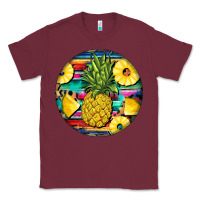 Burgundy pineapple leopard Classic Tee - BarkalooDesign