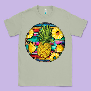 Pineapple Leopard Classic Tee Designed By Barkaloodesign