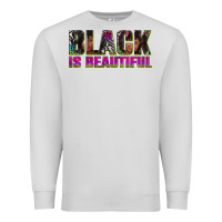 Dove Grey black is beautiful neon Premium Sweatshirt - texasbilliewilder