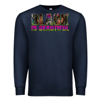 Navy black is beautiful neon Premium Sweatshirt - texasbilliewilder