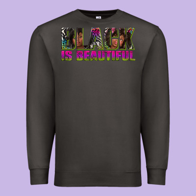 Premium Sweatshirt black is beautiful neon