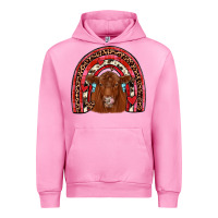 Fuchsia Pink valentines red angus rainbow Urban Hoodie - JahusDesignShop