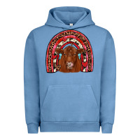 Pigment Pebble Blue valentines red angus rainbow Urban Hoodie - JahusDesignShop