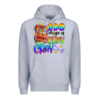Heather Grey 100 days of cray cray Premium Hoodie - Artiststas