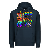Navy 100 days of cray cray Premium Hoodie - Artiststas