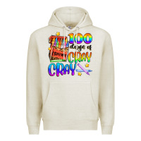 Oatmeal Heather 100 days of cray cray Premium Hoodie - Artiststas