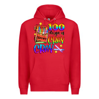 Red 100 days of cray cray Premium Hoodie - Artiststas