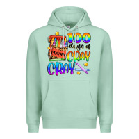 Seafoam 100 days of cray cray Premium Hoodie - Artiststas