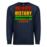 Navy black history month period juneteenth Premium Sweatshirt - texasbilliewilder