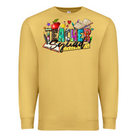Antique Gold teacher squad Premium Sweatshirt - Zillion Design Studio