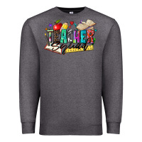Charcoal Heather teacher squad Premium Sweatshirt - Zillion Design Studio
