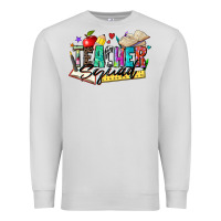 Dove Grey teacher squad Premium Sweatshirt - Zillion Design Studio