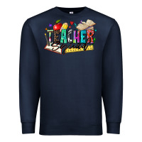 Navy teacher squad Premium Sweatshirt - Zillion Design Studio