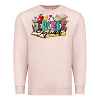 Pale Pink teacher squad Premium Sweatshirt - Zillion Design Studio