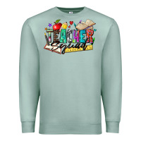 Seafoam teacher squad Premium Sweatshirt - Zillion Design Studio