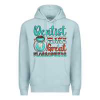 Blue Mist dentist make great flossophers Premium Hoodie - JahusDesignShop