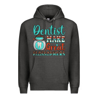Charcoal Heather dentist make great flossophers Premium Hoodie - JahusDesignShop