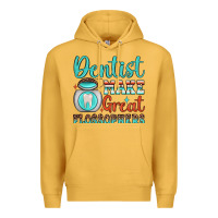 Mustard dentist make great flossophers Premium Hoodie - JahusDesignShop