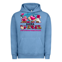 Pigment Pebble Blue costom name valentines day cna certified nursing Urban Hoodie - AdoDesignShop